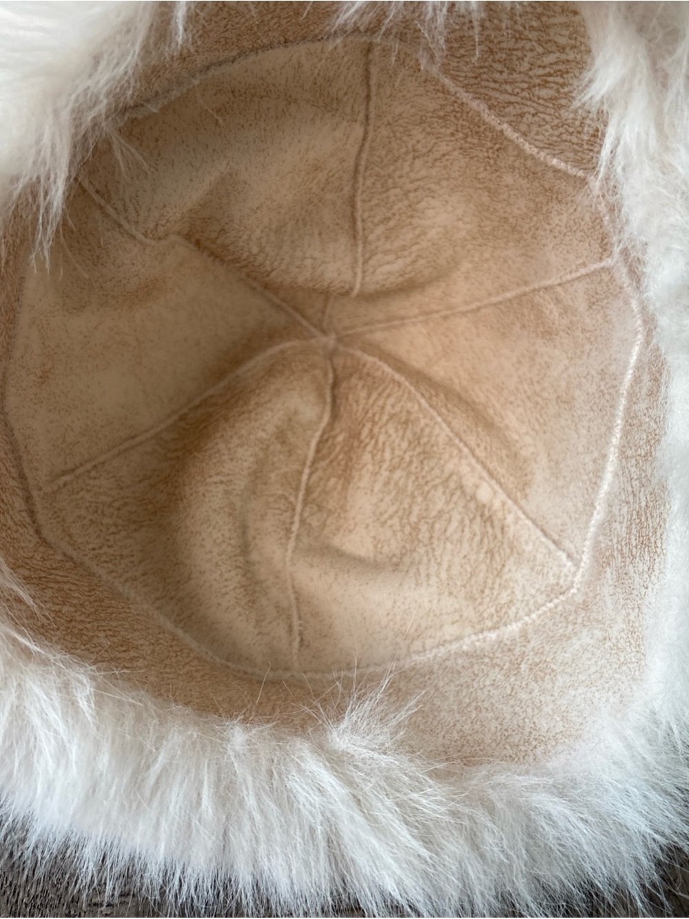 Plush Cream Faux Fur Russian-Style Hat - Picture 5 of 7